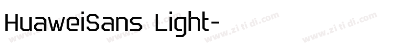 HuaweiSans Light字体转换
